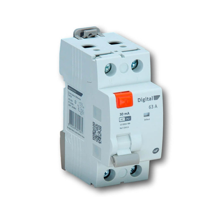Interrupteur Différentiel 2x40A/30mA Type AC