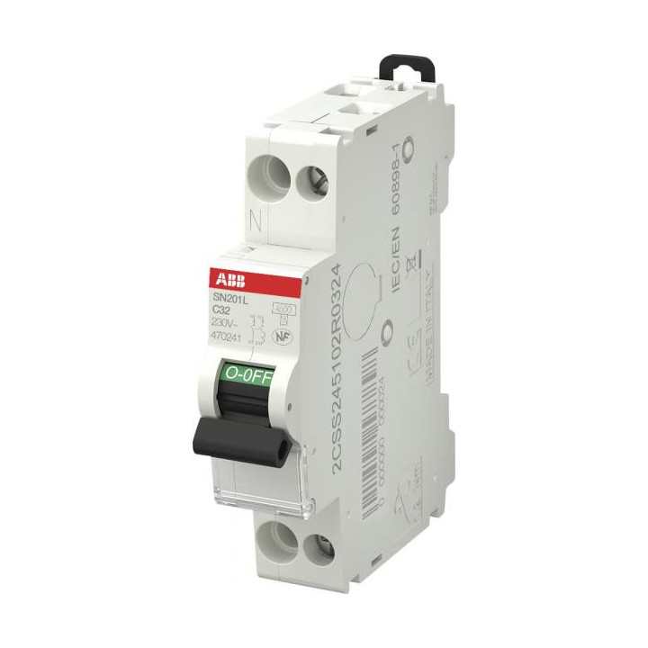 DISJONCTEUR  1P+N SN201 L C20