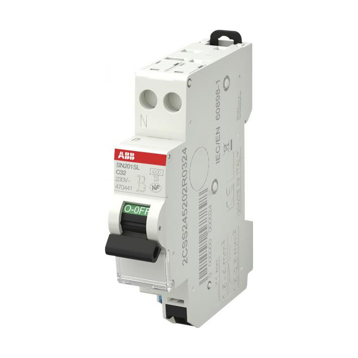 DISJONCTEUR  1P+N SN201S L C2 - AUTO DISJONCTEUR  1P+N SN201S L C2 - AUTO