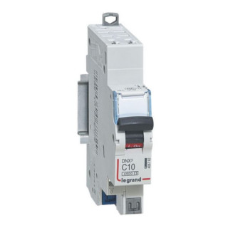 Disjoncteur DNX³ 4500  - auto/auto - U+N 230V~ 10A - 4,5kA - courbe C - 1 module Disjoncteur DNX³ 4500  - auto/auto - U+N 230V~ 10A - 4,5kA - courbe C - 1 module