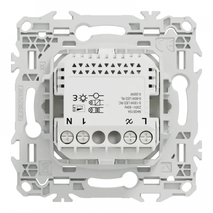 Wiser Odace variateur poussoir WIFI - blanc