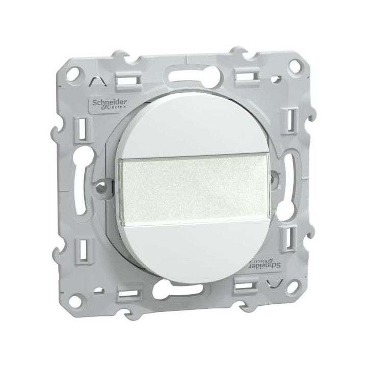 Poussoir Porte Etiquette Blanc