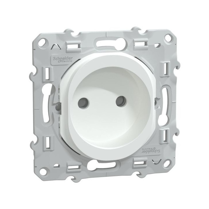 Prise Réno 2P 16A Blanc