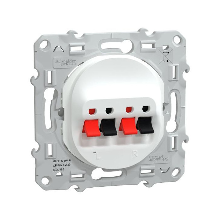 Prise HP 2 sorties Blanc