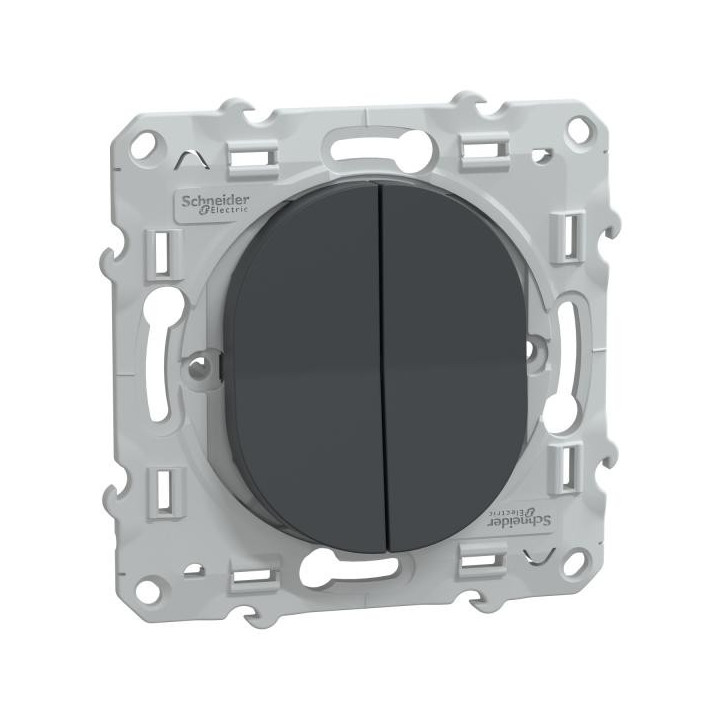 Double Poussoir Anthracite