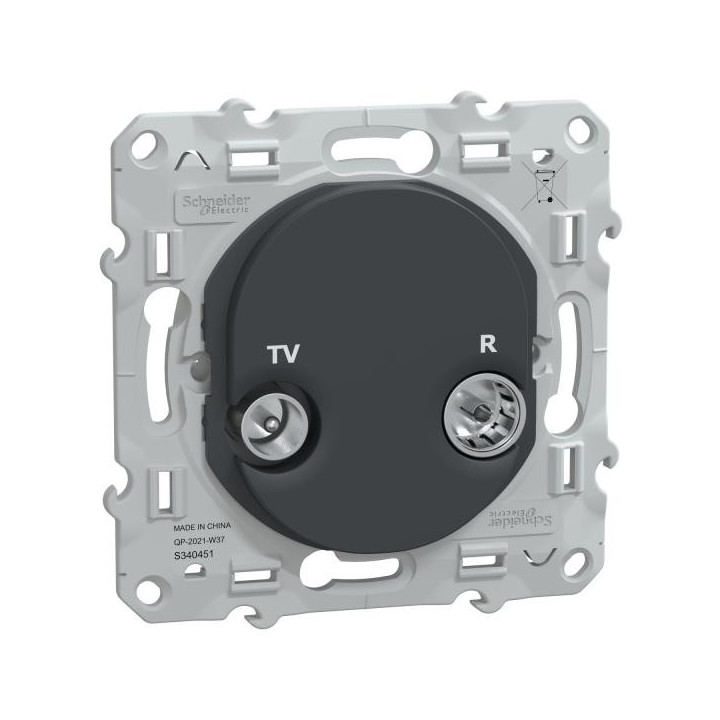 Prise TV-R Anthracite