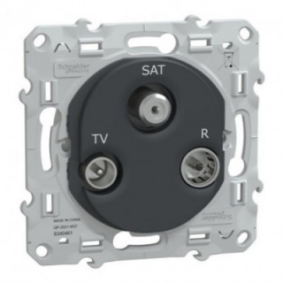 Prise TV-R-SAT Anthracite