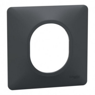 Plaque 1 poste Anthracite