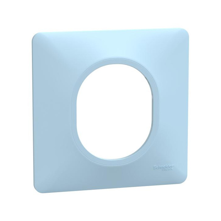 Plaque 1 poste Bleu A