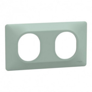 Plaque 2 post Hor 71 mm Sauge