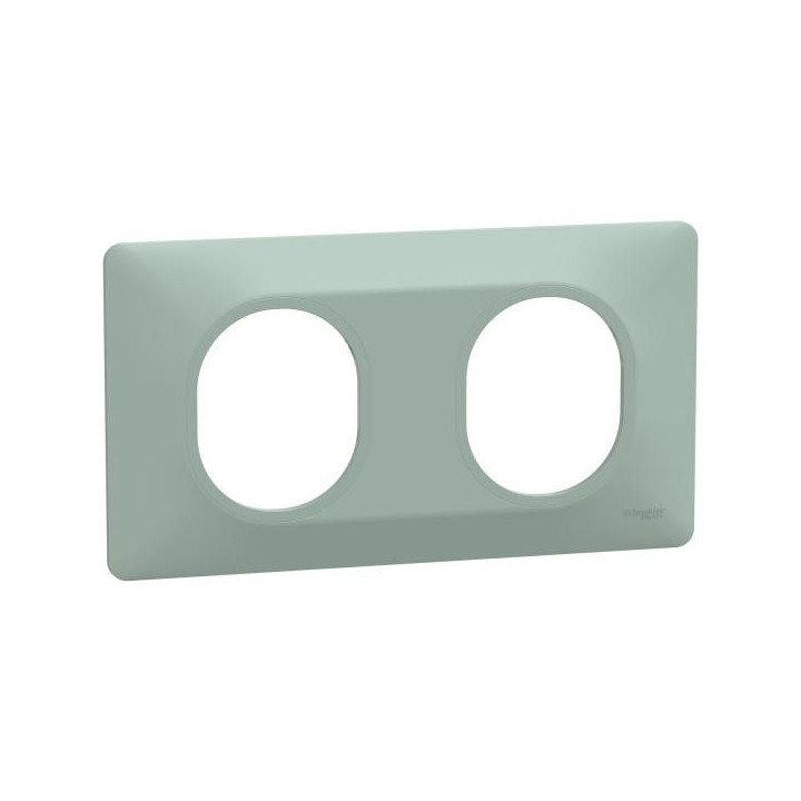 Plaque 2 post Hor 71 mm Sauge