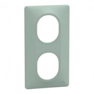 Plaque 2 post Vert 71mm Sauge