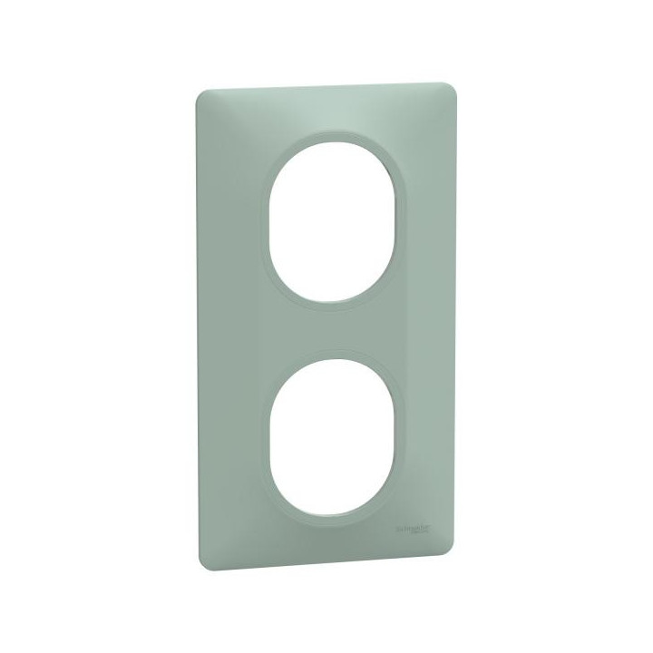 Plaque 2 post Vert 71mm Sauge