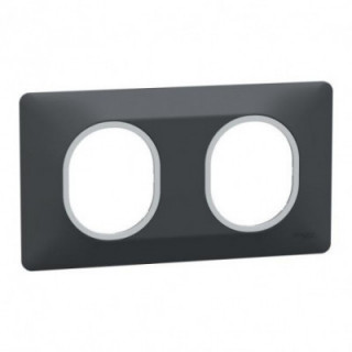 Plaque 2 post Hor 71 mm Ant Ag