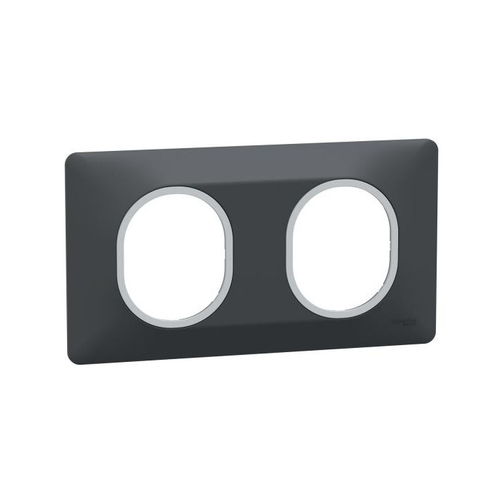 Plaque 2 post Hor 71 mm Ant Ag