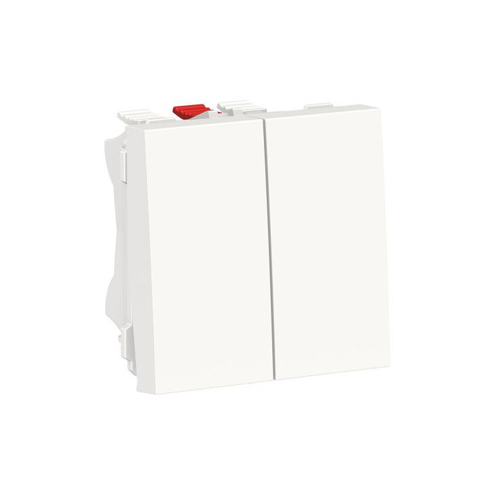 Double v-v 10A rap 2m Blanc