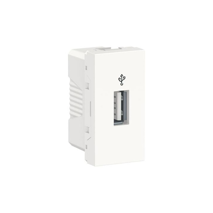 Prise USB data 1m Blanc