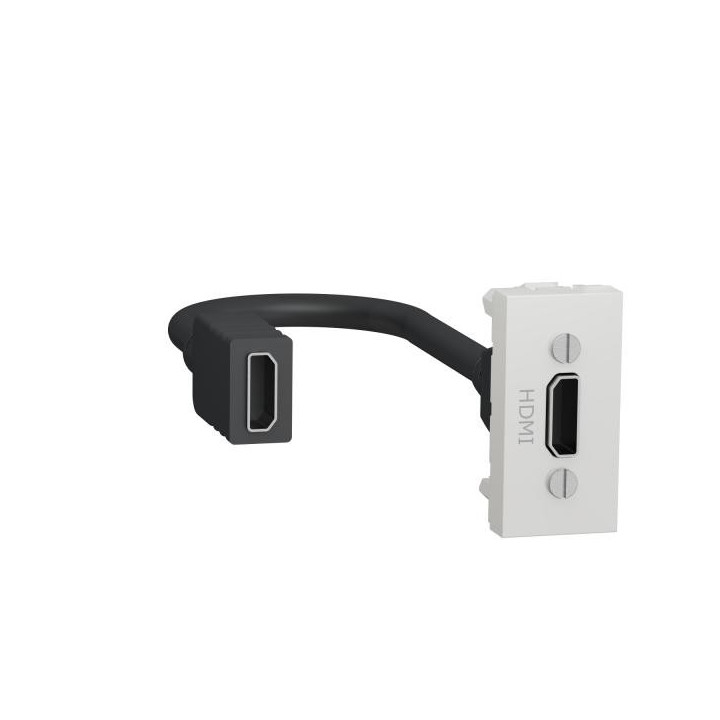 Prise HDMI 1m Blanc