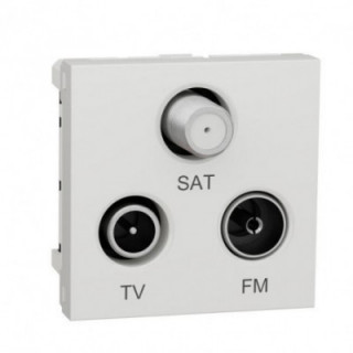 Prise TV / FM / SAT 2m Blanc