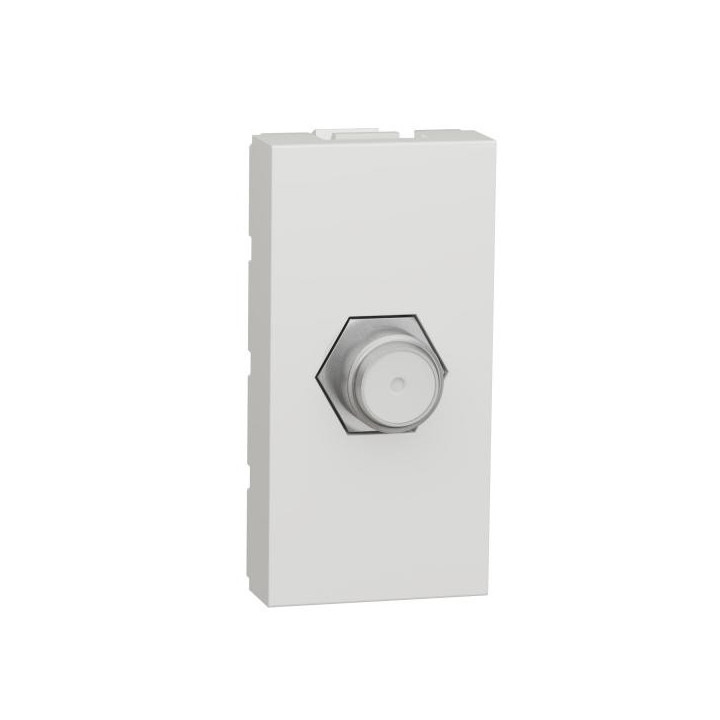 Prise TV type F 1m Blanc