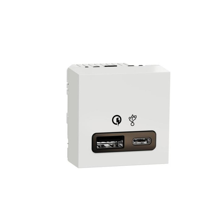 Prise charg USB rapide A/C blc