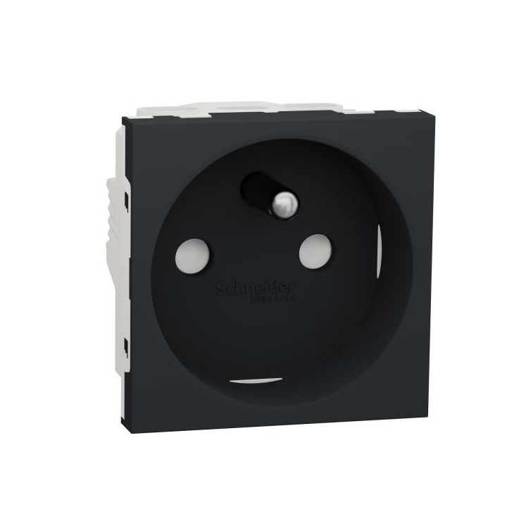 Prise 2P/T FR 90° vis Anth