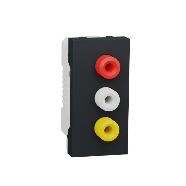 Prise RCA triple 1m Anth