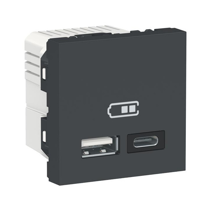 Chargeur USB double 2.4A anthr