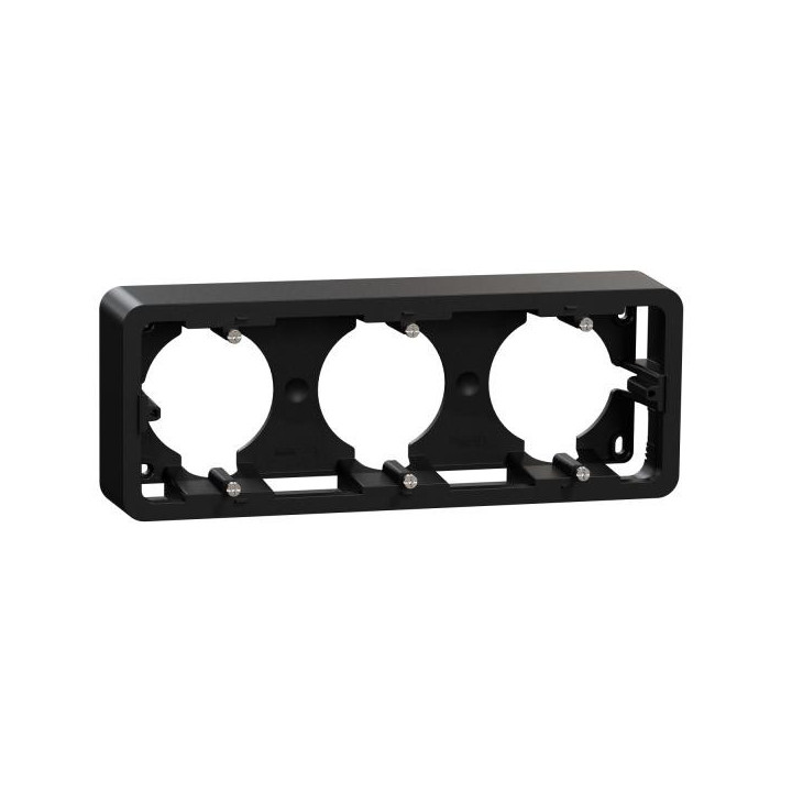 Boîte en saillie anthracite 3P