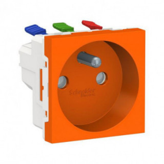 Prise 2P/T FR 90° rapide Orang