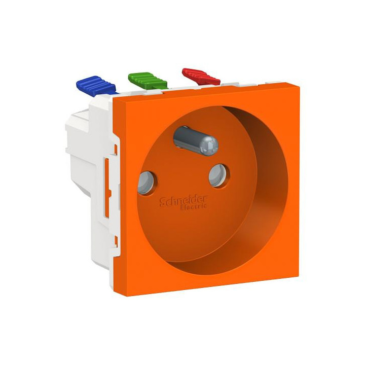 Prise 2P/T FR 90° rapide Orang