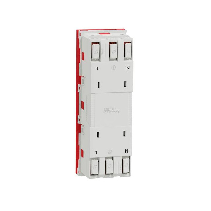 Prise 3x2P/T FR45° goul dét Ro