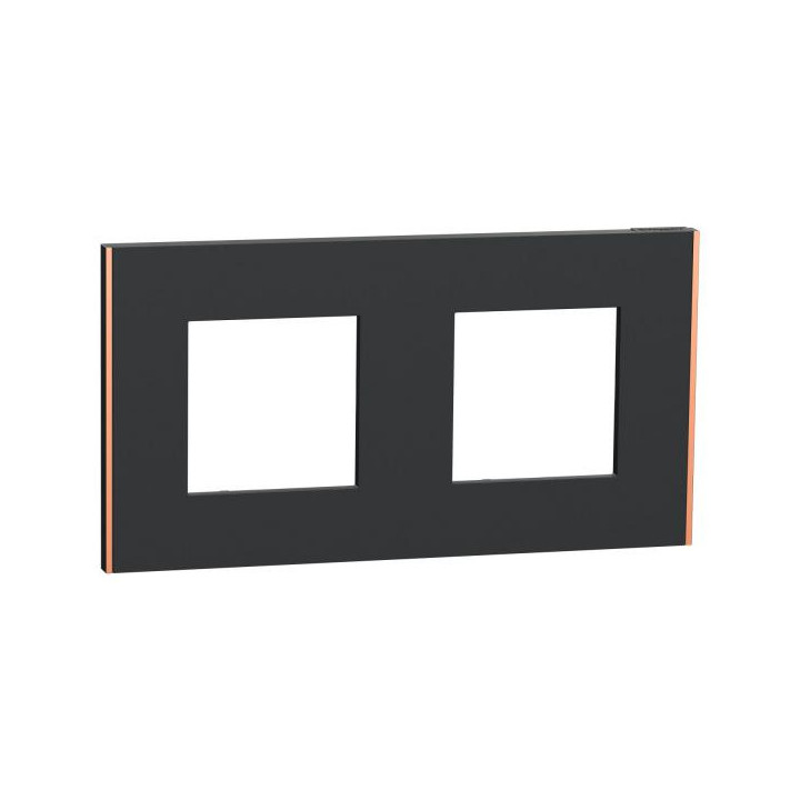 Unica D plaq anth/cuivre 2P