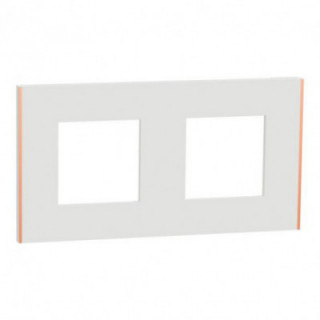 Unica D plaq blanc/cuivre 2P