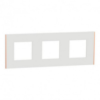 Unica D plaq blanc/cuivre 3P