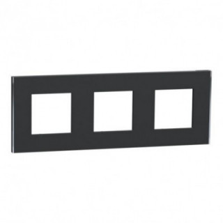 Unica D plaq anth/argent 3P