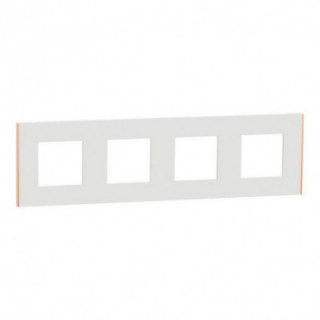 Unica D plaq blanc/cuivre 4P