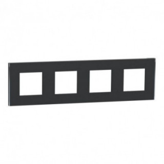 Unica D plaq anth/argent 4P