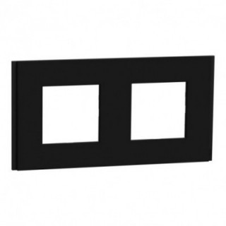 Unica D plaq gomme noire 2P