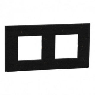 Unica D plaq recycl noir 2P