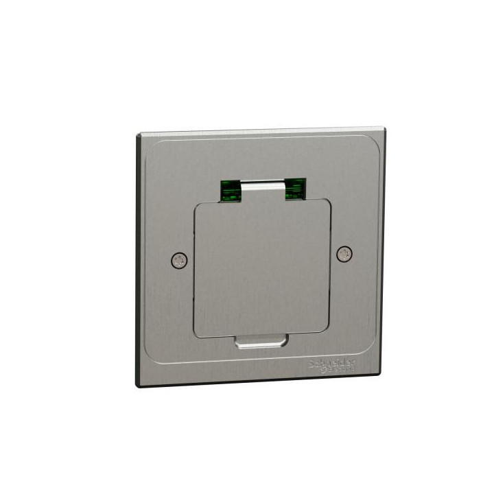 Prise sol equip carrée métal