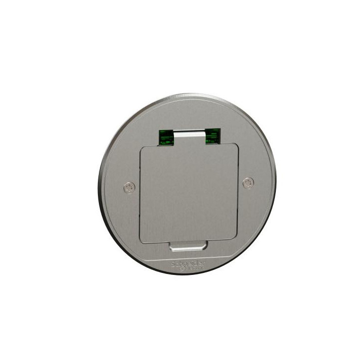 Prise sol equip ronde métal