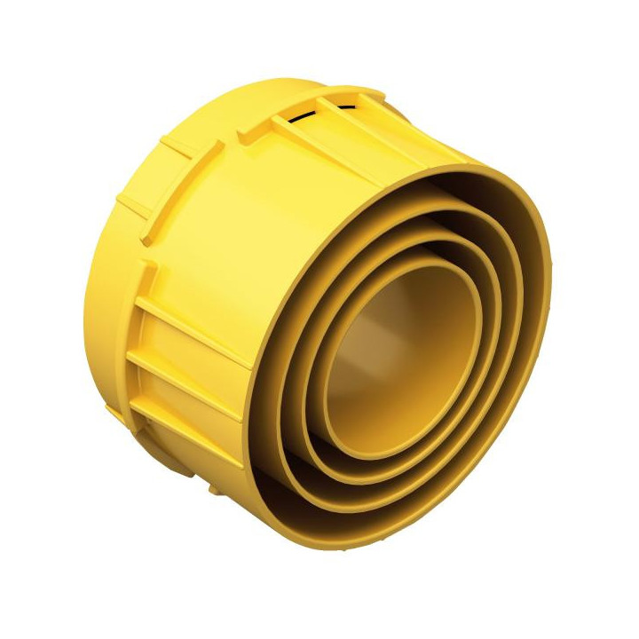 Acc jaune boite béton tubes