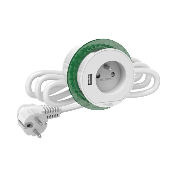 Bloc prise XS 1 PC/USB A - Bl