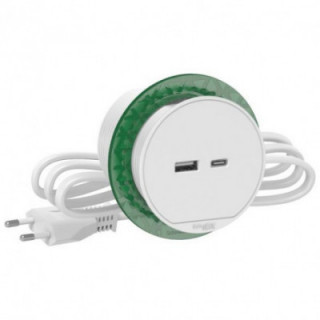 Bloc prise XS 2 USB A/C - Bl