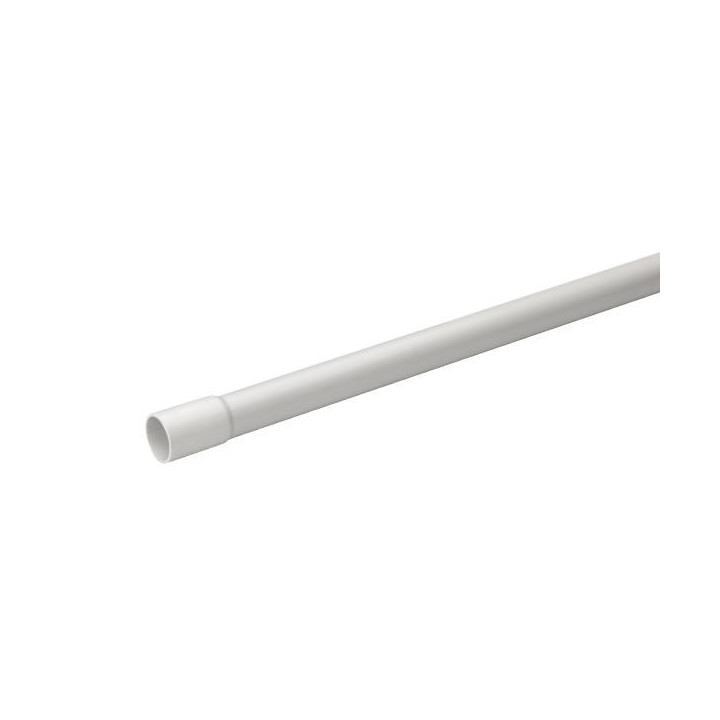 Tube tulipé gris D25mm par 2m