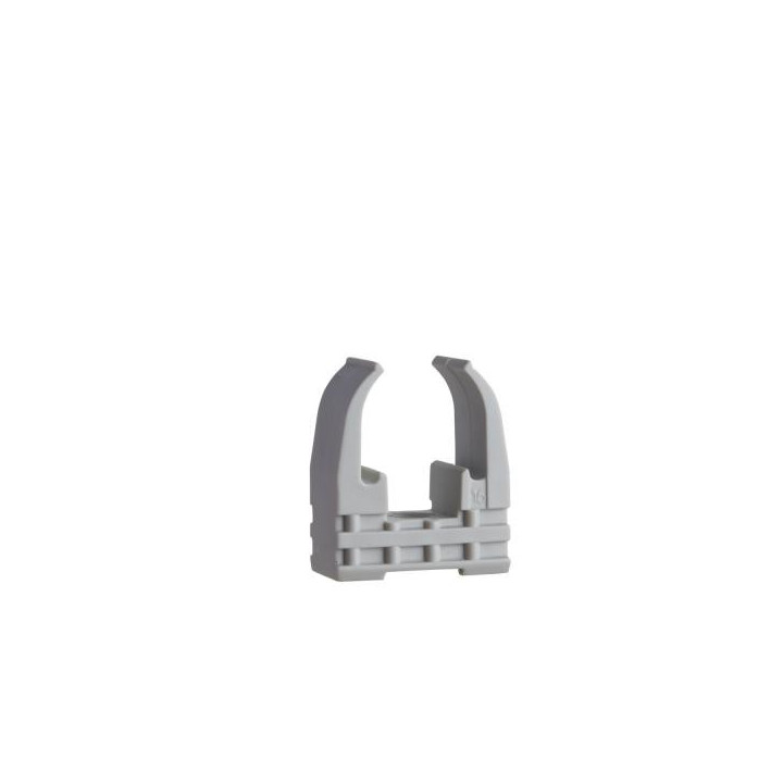 CLIPS A TUBE DIAM16 GRIS