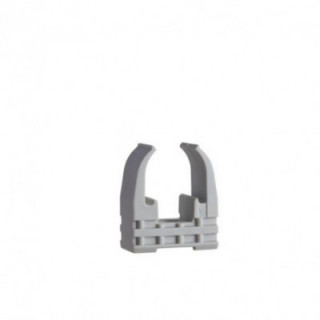 CLIPS A TUBE DIAM20 GRIS