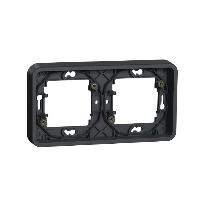 Cadre 2P gris horizon encastré