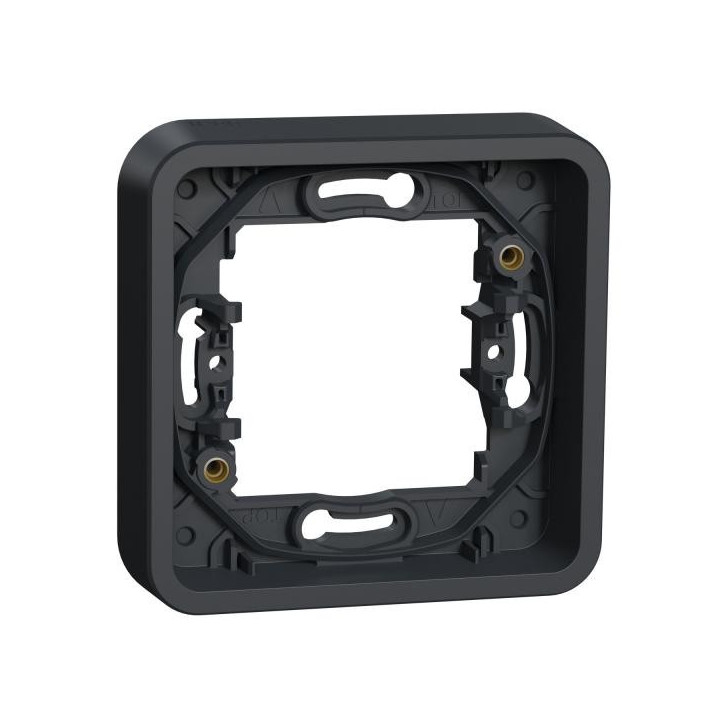 Cadre 1 poste gris encastré